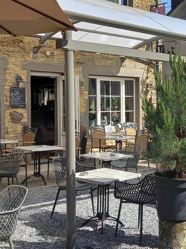 The terrace